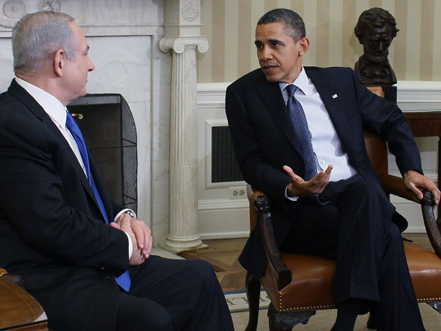 Биньямин Нетаниягу и Барак Обама. Вашингтон, 5 марта 2012 года