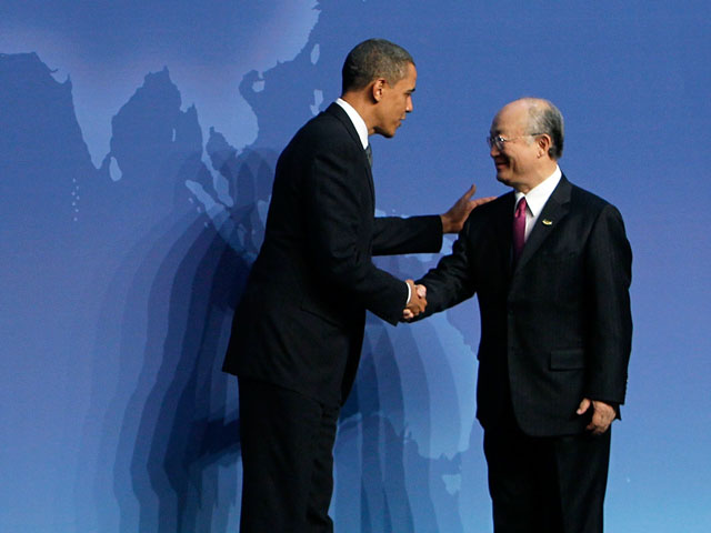 Президент США Барак Обама и глава МАГАТЭ Юкия Амано