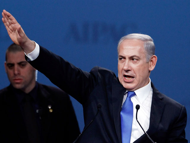 Премьер-министр Израиля Биньямин Нетаниягу на форуме AIPAC. 5 марта 2012 года
