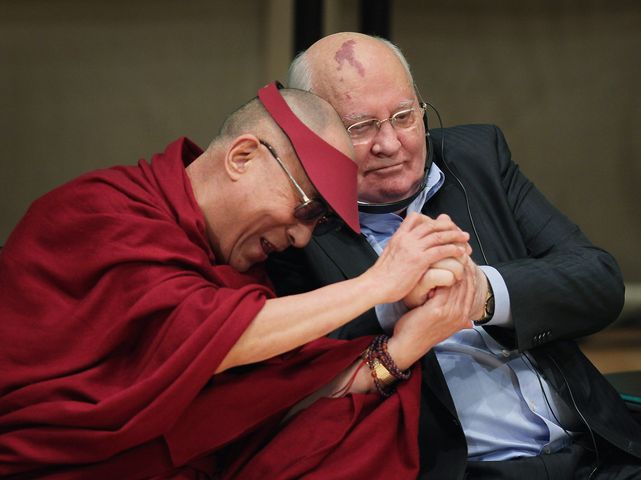 Далай-лама и Михаил Горбачев