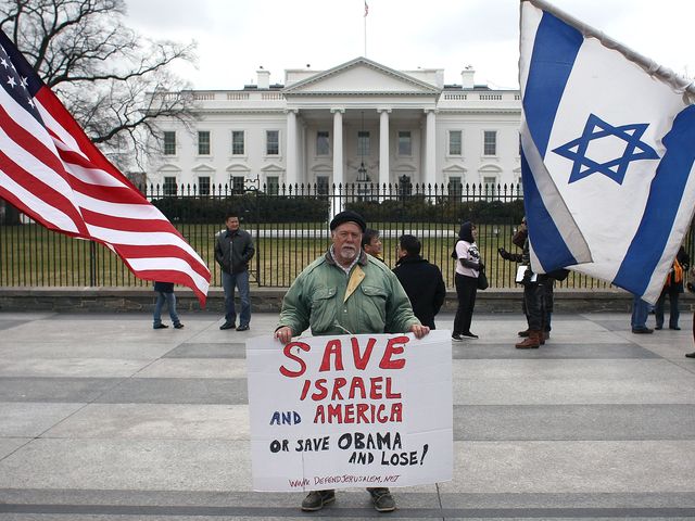 Демонстрация против иранской ядерной программы у Белого дома. 05.03.2012