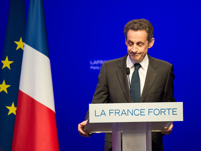 Николя Саркози признает поражение и поздравляет Олланда с победой. 6 мая 2012 года