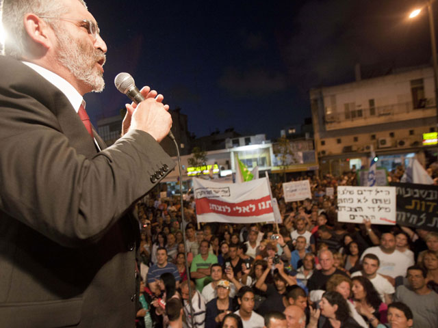 Акция протеста против засилья африканских нелегалов в южном Тель-Авиве. 23 мая 2012 года
