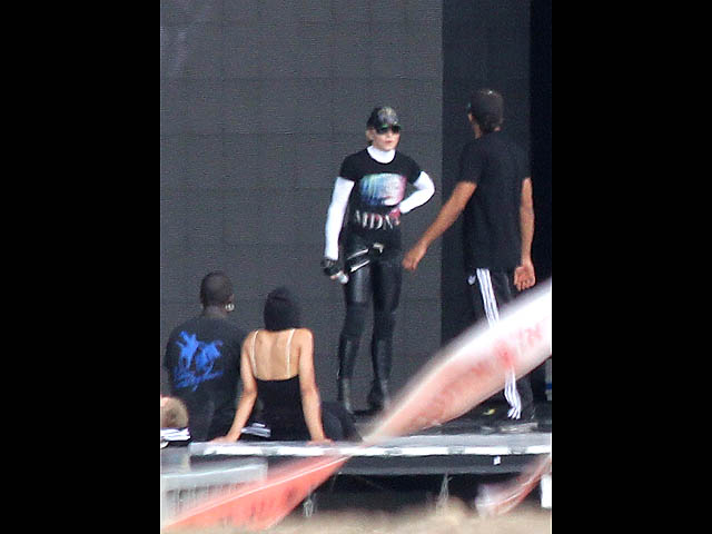 Мадонна готовится к концерту в Рамат-Гане
