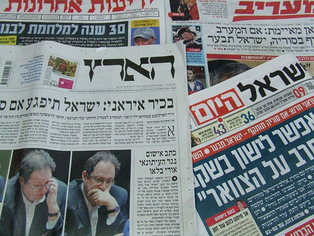 Обзор ивритоязычной прессы: "Маарив", "Едиот Ахронот", "Гаарец", "Исраэль а-Йом". Четверг, 31-е мая 2012 года