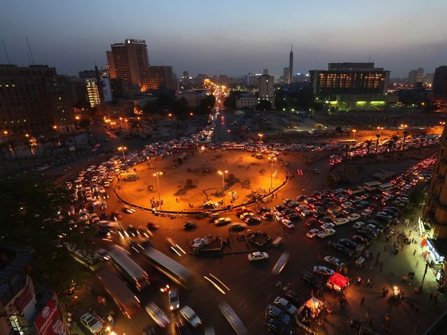 Площадь Тахрир в Каире (иллюстрация)