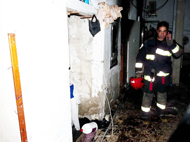 Пожар в жилом доме в Меа-Шаарим