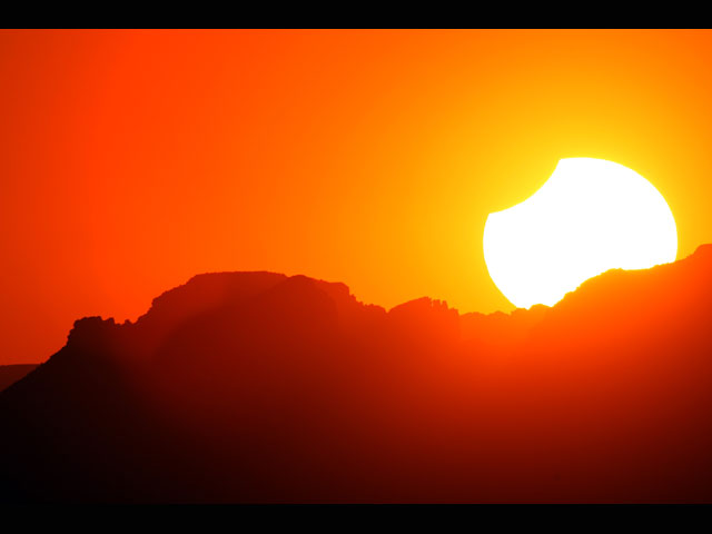 Солнечное затмение в Калифорнии. 20 мая 2012 года