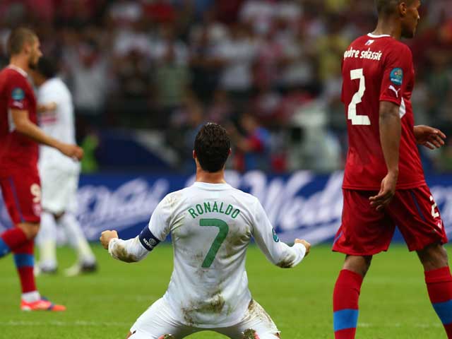 Гол Криштиану Роналду вывел сборную Португалии в полуфинал Евро-2012