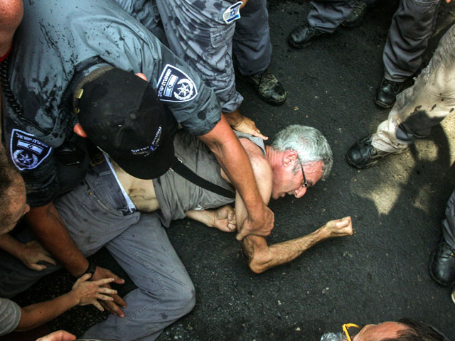 Разгон акции протеста в Тель-Авиве. 22 июня 2012 года