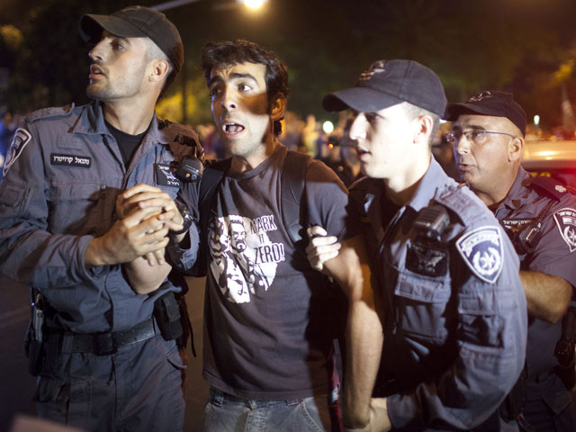 Задержание участников акции протеста в Тель-Авива (архив)