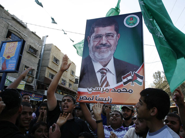 Газа приветствует избрание Мурси президентом Египта. 24 июня 2012 года