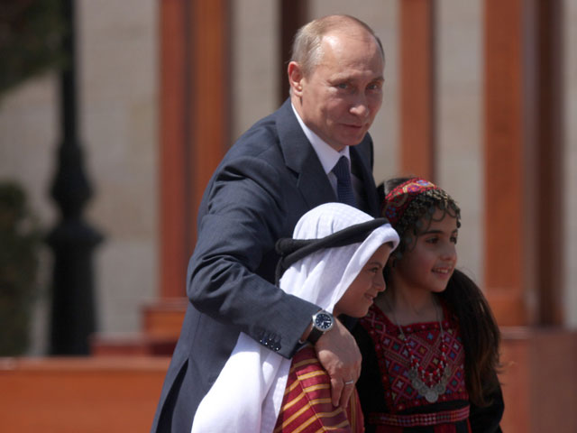 Торжественная встреча В.Путина в Вифлееме. 26 июня 2012 года