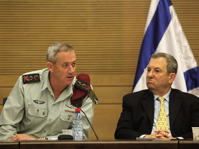 Начальник генштаба ЦАХАЛа Бени Ганц и министр обороны Эхуд Барак