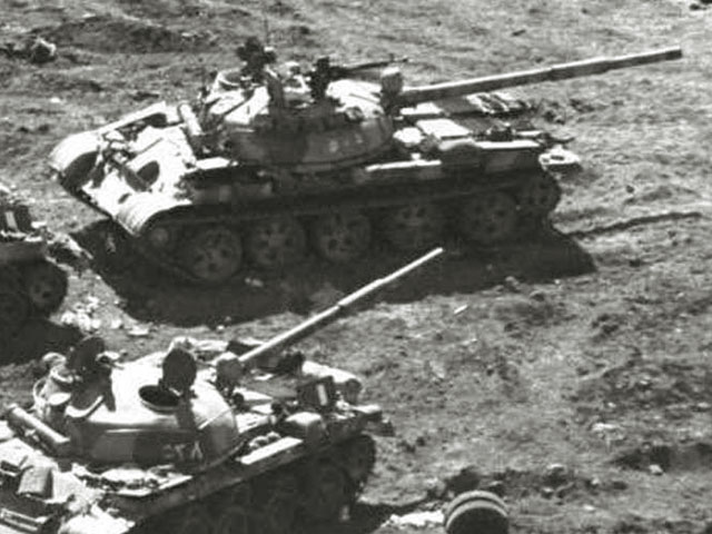Танки Т-62 сирийской армии (архив)