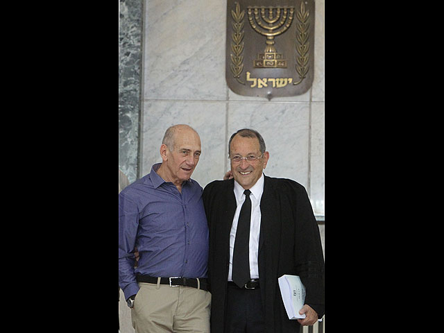 Эхуд Ольмерт после суда. 10 июля 2012 года