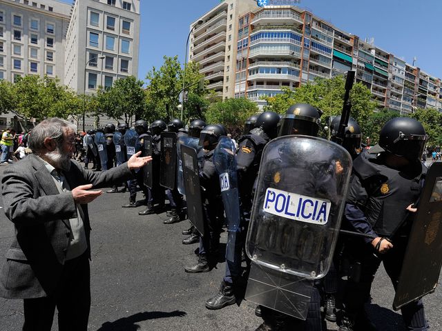 Восстание шахтеров в Испании: беспорядки в центре Мадрида
