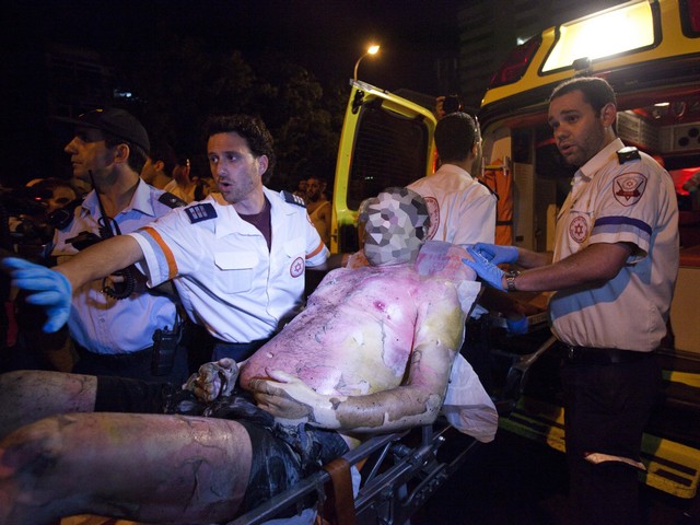Участник акции социального протеста в Тель-Авиве совершил акт самосожжения, 14 июля, 2012 года