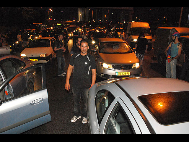 Акция в поддержку Моше Сильмана в Тель-Авиве. 15 июля 2012 года