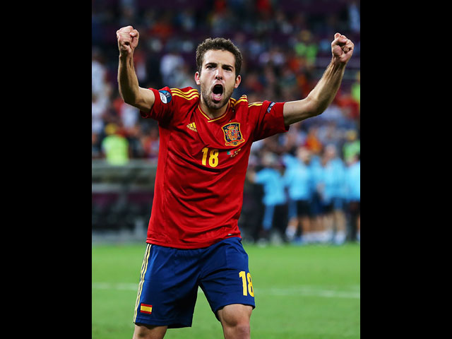 Хорди Альба (Испания), забивший второй гол в ворота итальянцев в финальном матче
