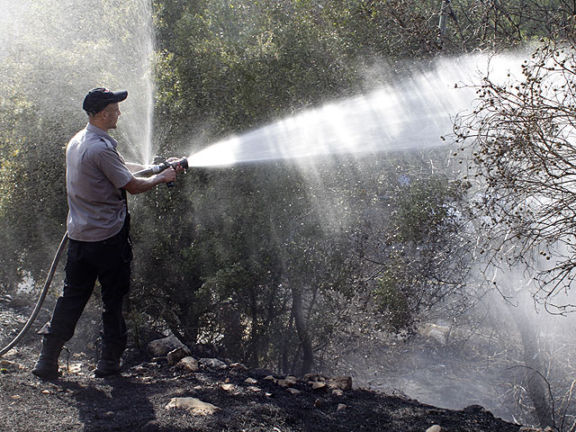 В тушении пожара в Изреельской долине задействованы два самолета и 8 пожарных расчетов