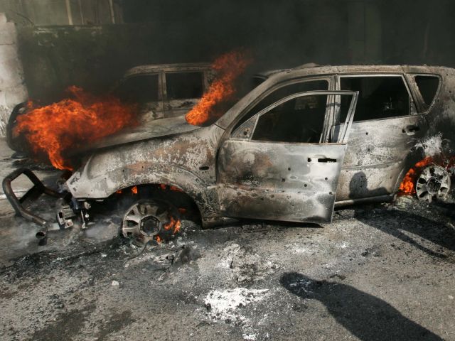 В Гуш-Эционе сожжено палестинское такси. Иллюстрация