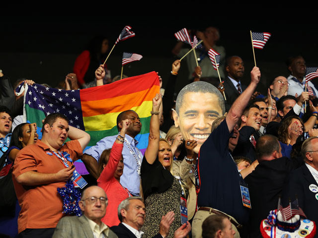 На съезде Демократической партии США в Шарлотте. 5 сентября 2012 года