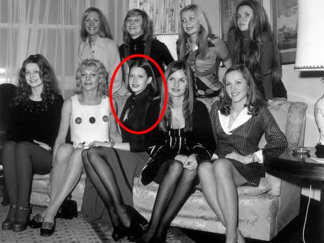 Сильвия Кристель среди участниц конкурса Miss TV Europe. 1973 год