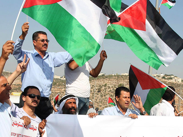 Арабы и пропалестинские активисты устроили акцию протеста в промзоне Шаар Биньямин