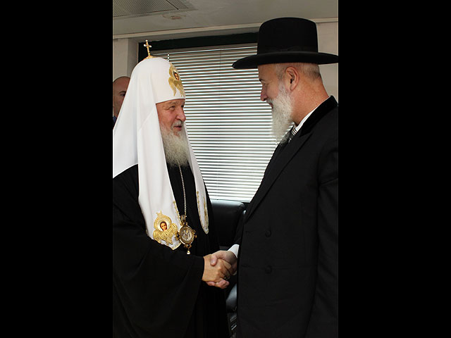 Патриарх Кирилл встретился с главным раввином Израиля Йоной Мецгером
