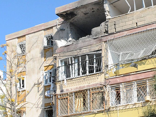 Кирьят-Малахи после ракетного обстрела. 15 ноября 2012 года