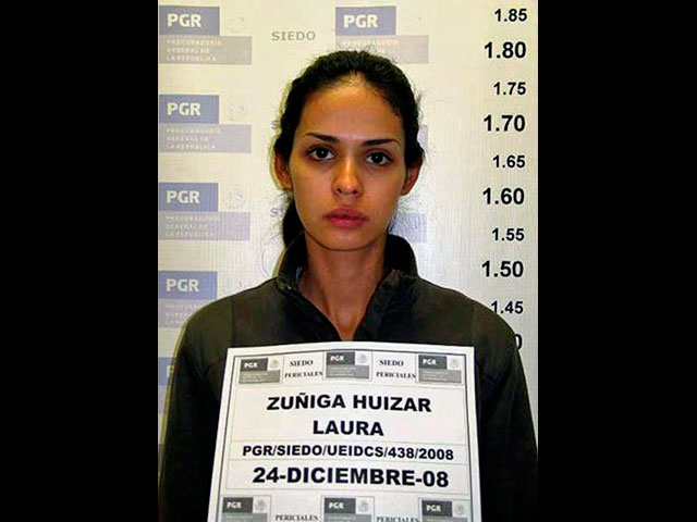 В 2008-м году была арестована победительница конкурса "Мисс Синалоа" Лаура Елена Зунига Хуизар