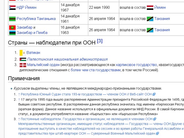 "Википедия" удостоила Палестину статуса наблюдателя до голосования на Генассамблее ООН