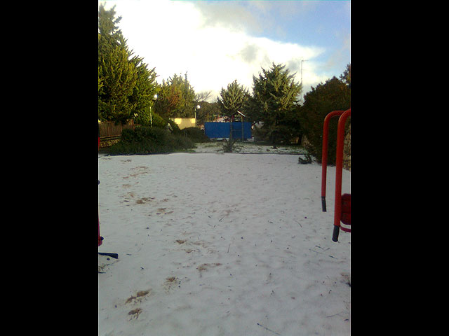 Снег в Цфате