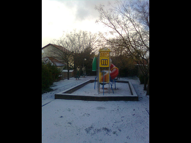 Снег в Цфате