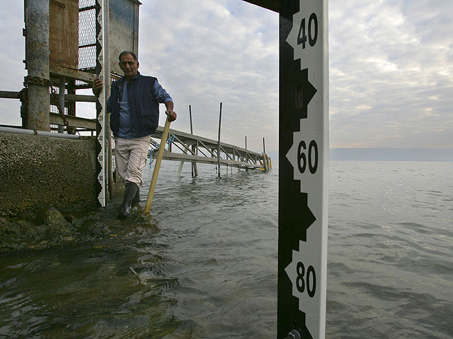 До максимального уровня воды в Кинерете осталось два метра