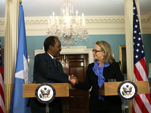 Госсекретарь США Хиллари Клинтон объявила о признании Соединенными Штатами правительства республики Сомали, 17 января 2013 г.