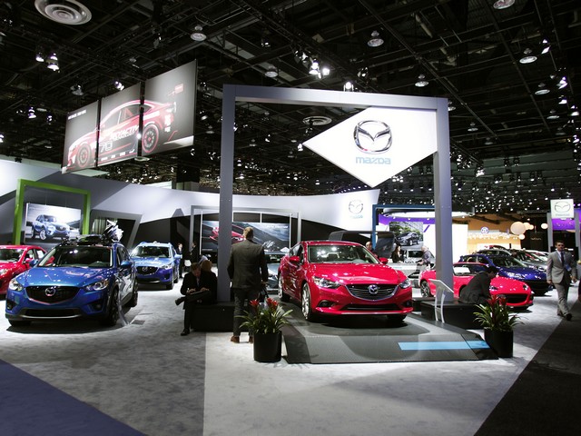 В Детройте проходит ежегодный Североамериканский Международный автосалон, 15 января 2013 г.