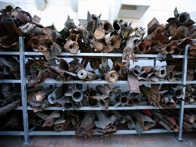"Выставка" разорвавшихся "касамов" в Сдероте