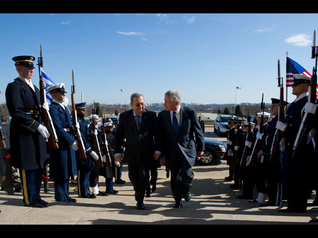 Встреча Чака Хейгела и Эхуда Барака. Вашингтон, 5 марта 2013 года