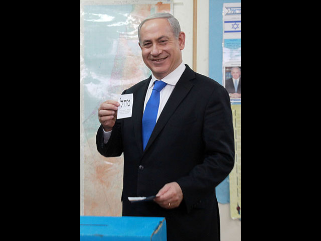Премьер-министр, лидер "Ликуда" Биньямин Нетаниягу (список "Ликуд Бейтейну")