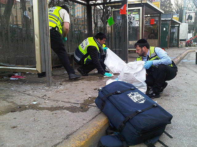 На месте теракта. Иерусалим, 23 марта 2011 года