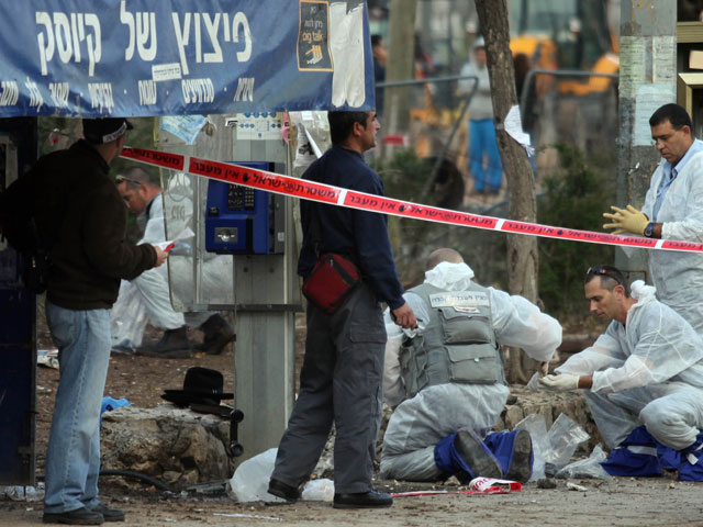 На месте теракта. Иерусалим, 23 марта 2011 года