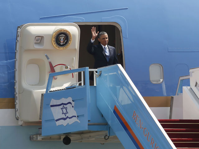 Прибытие Барака Обамы в Израиль. "Бен-Гурион", 20 марта 2013 года