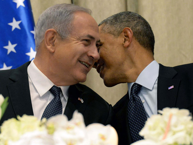 Биньямин Нетаниягу и Барак Обама. Иерусалим, 21 марта 2013 года