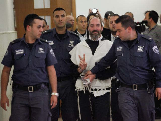 Яаков Тайтель в суде. Иерусалим, 09.04.2013