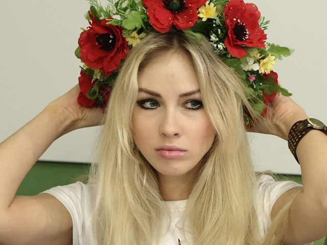 Одна из основательниц и лидеров женского движения FEMEN Александра Шевченко