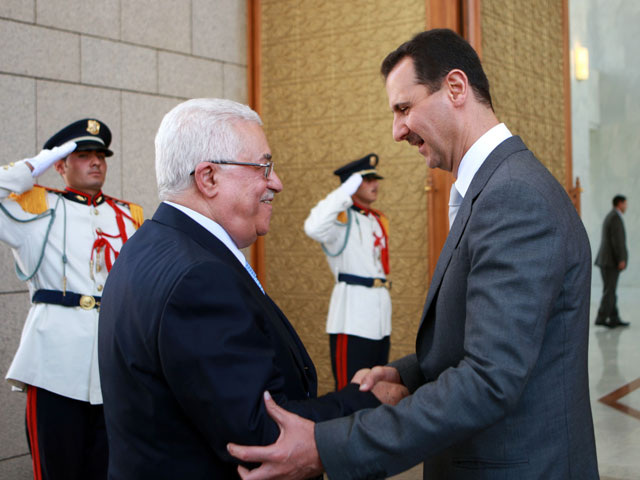 Махмуд Аббас и Башар Асад