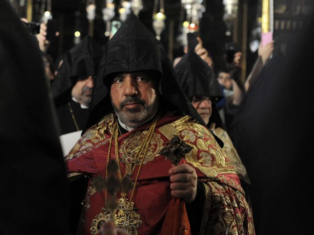 Армянский патриарх Иерусалима Нурхан Манукян. Иерусалим, 04.06.2013