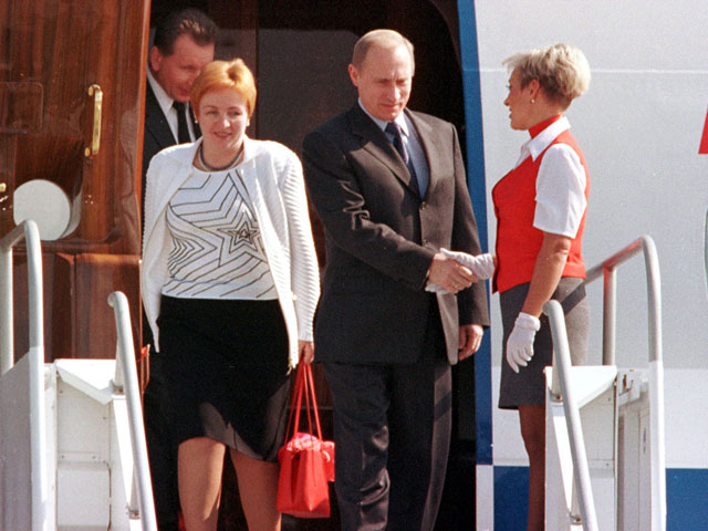Владимир и Людмила Путины. 2001 год